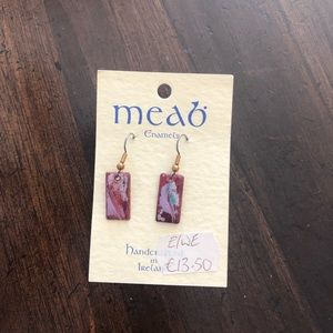 Enamel earrings from Ireland